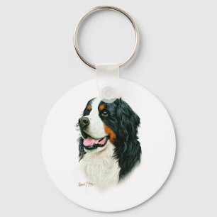 Bernese Mountain Dog Keychain