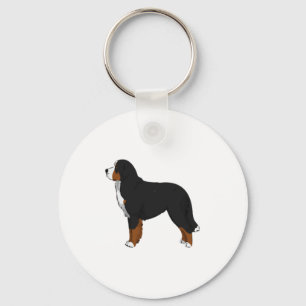 Bernese Mountain Dog Keychain