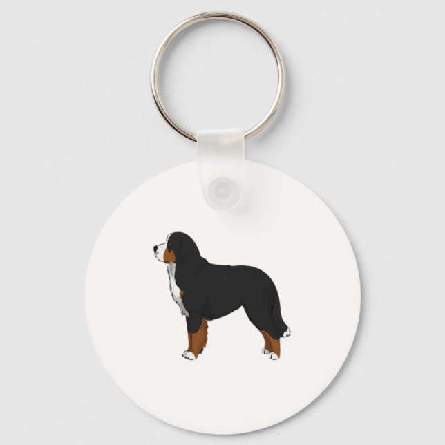 Bernese Mountain Dog  Keychain (Front)