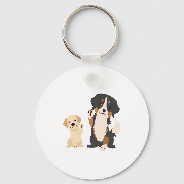 bernese mountain dog  keychain (Front)