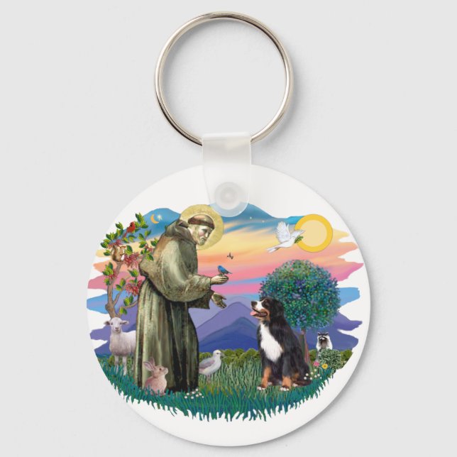 Bernese Mountain Dog Keychain (Front)