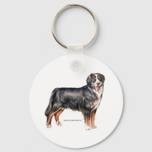 Bernese Mountain Dog Keychain