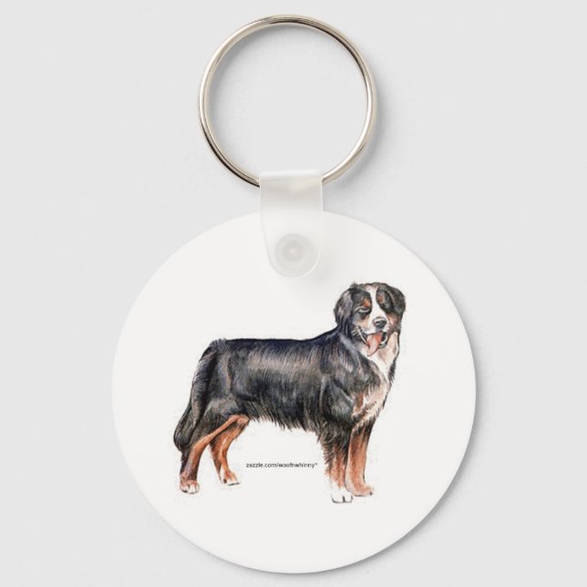 Bernese Mountain Dog Keychain (Front)