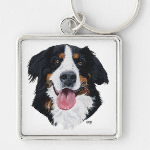 Bernese Mountain Dog Keychain