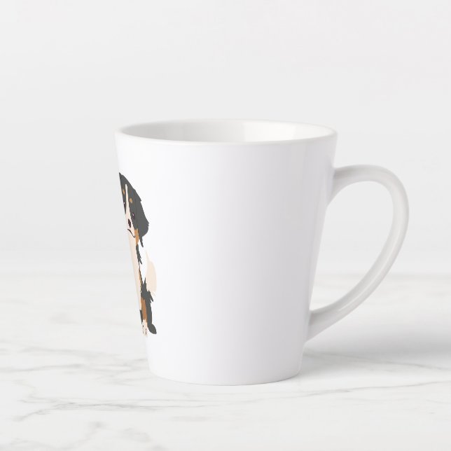 bernese mountain dog  latte mug (Right)
