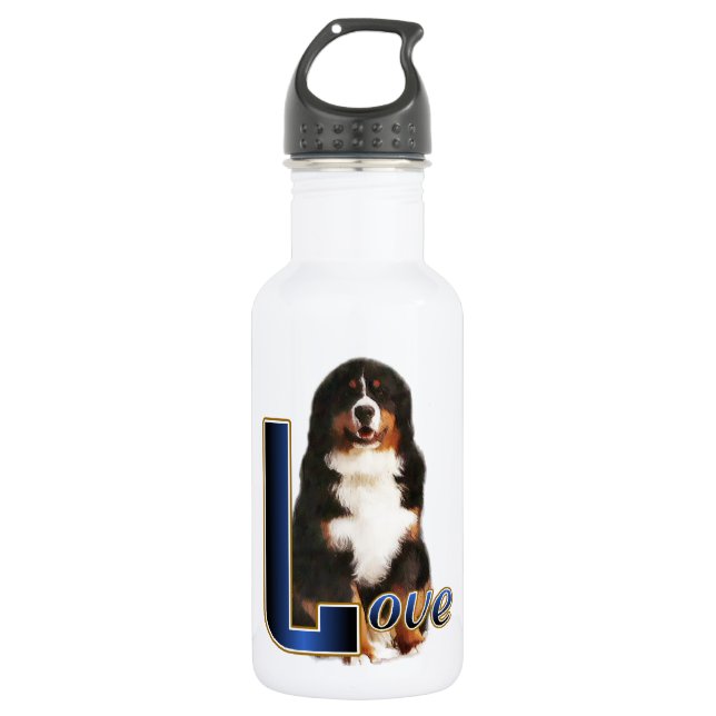 Bernese Mountain Dog Love 532 Ml Water Bottle (Front)