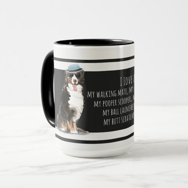 Bernese Mountain Dog Love my Dad Dog Lover Mug (Front Left)