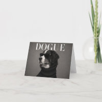 Bernese Mountain Dog Luxury Portrait Thank You Car