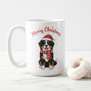 Bernese Mountain Dog Merry Christmas Doodle  Coffee Mug