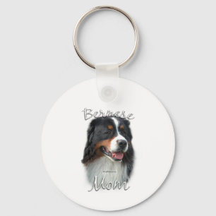Bernese Mountain Dog Mom 2 Keychain