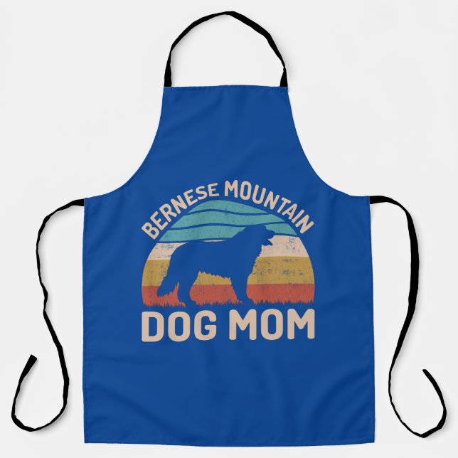 Bernese Mountain Dog Mom, Bernese Dog Mom Apron (Front)