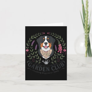 Bernese mountain dog mom garden club mothers day card