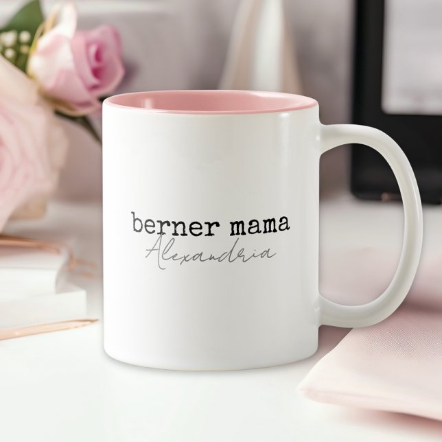 Bernese Mountain Dog Mom Two-Tone Coffee Mug (Creator Uploaded)