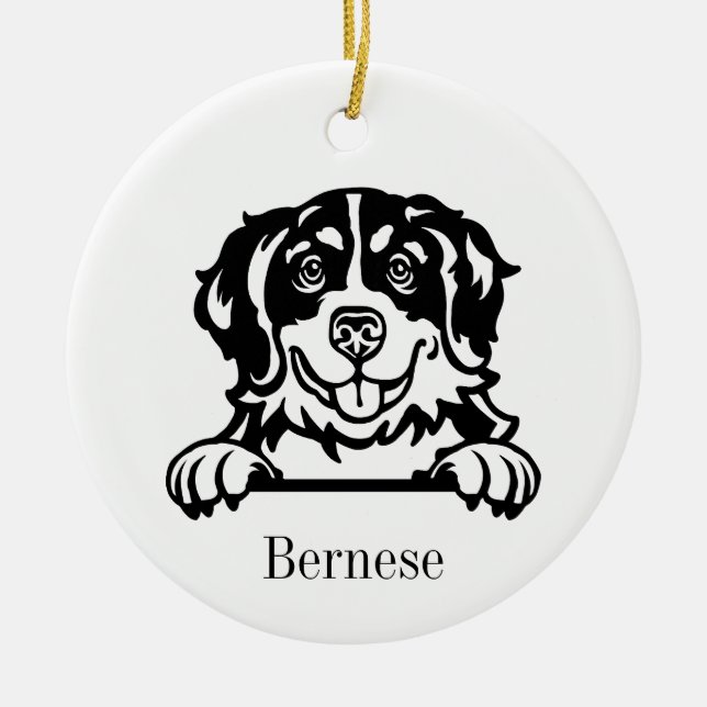 Bernese Mountain Dog ornament (Front)