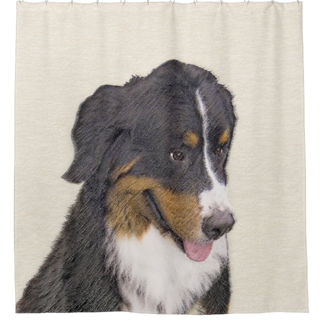 Bernese Mountain Dog Painting - Original Dog Art (Front)