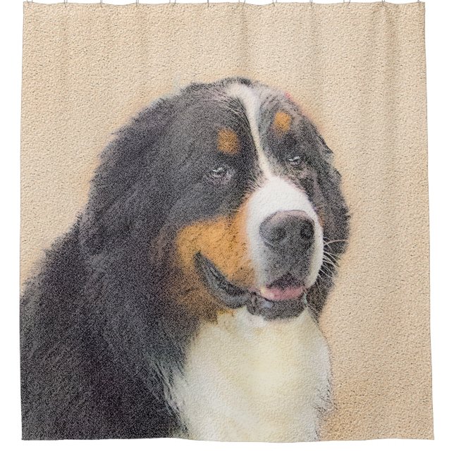 Bernese Mountain Dog Painting - Original Dog Art (Front)