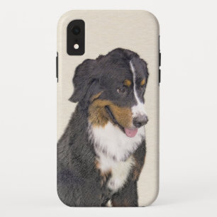 Bernese Mountain Dog Painting - Original Dog Art iPhone XR Case