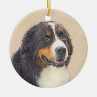 Bernese Mountain Dog Painting - Original Dog Art