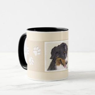 Bernese Mountain Dog Painting - Original Dog Art Mug