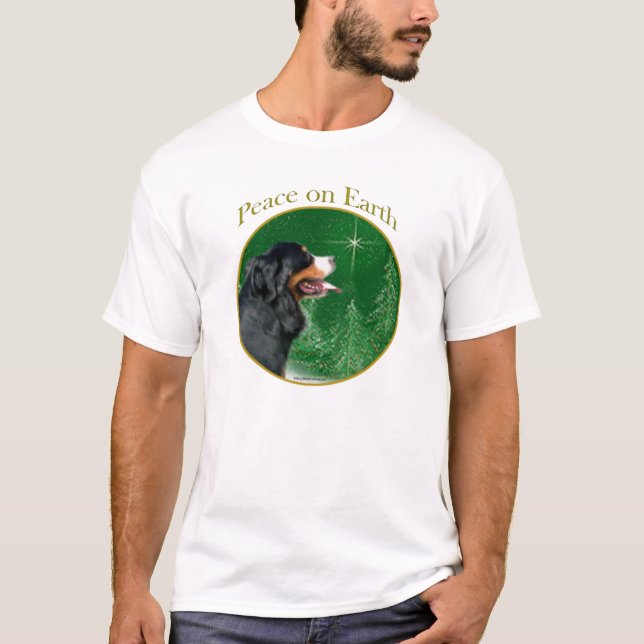 Bernese Mountain Dog Peace T-Shirt (Front)