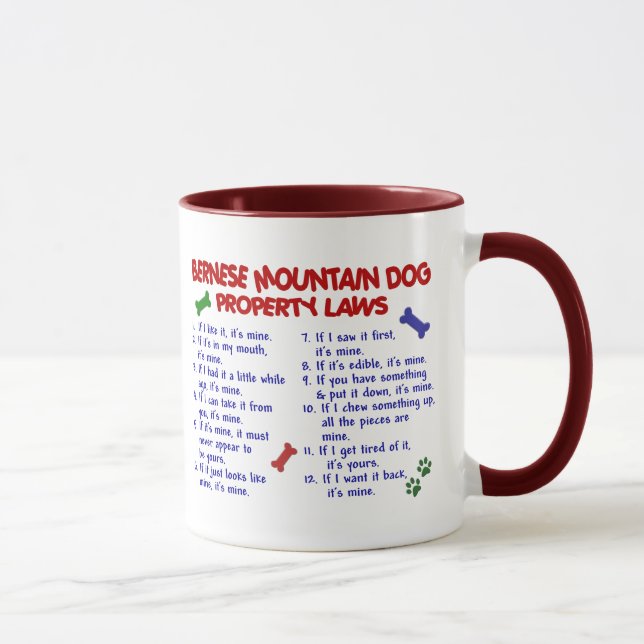 BERNESE MOUNTAIN DOG Property Laws 2 Mug (Right)