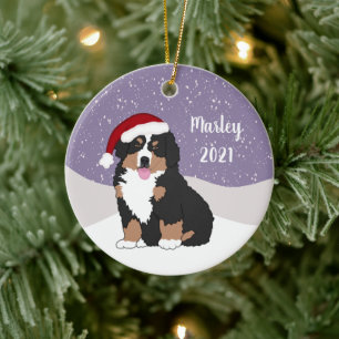 Bernese Mountain Dog Puppy  Ceramic Ornament