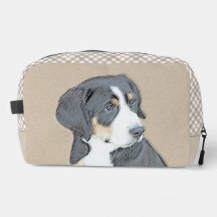 Bernese Mountain Dog Puppy Painting Cute Pet Art Dopp Kit