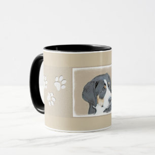 Bernese Mountain Dog Puppy Painting - Original Art Mug