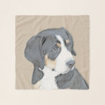 Bernese Mountain Dog Puppy Painting - Original Art Scarf<br><div class="desc">Bernese Mountain Dog Puppy dog portrait, original painting. We specialize in cute and funny original art. Buy this for yourself or as a great gift for your Bernese Mountain Dog Puppy loving friends. Be creative - click on CUSTOMIZE to add/remove/change text, resize the picture, change colours or anything else the...</div>