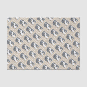 Bernese Mountain Dog Puppy Painting - Original Art Tissue Paper
