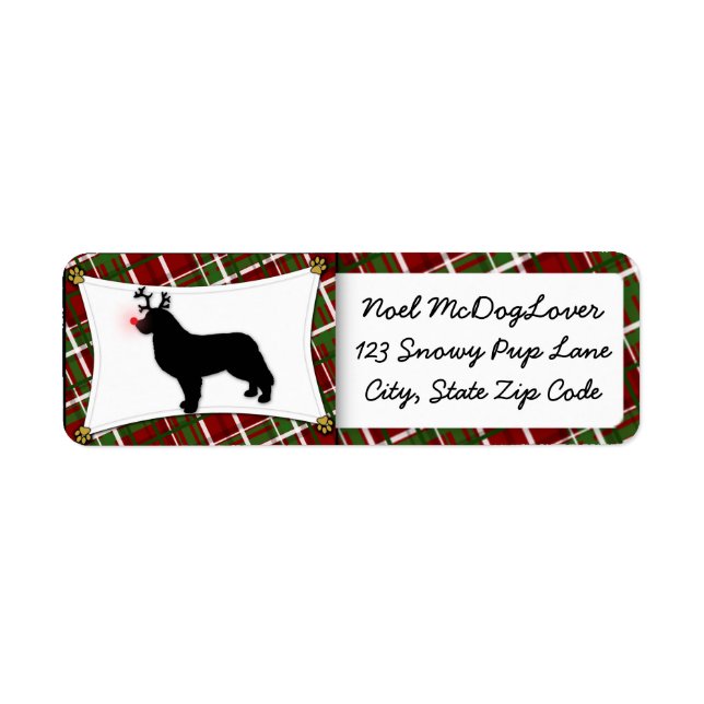 Bernese Mountain Dog Reindeer Christmas (Front)