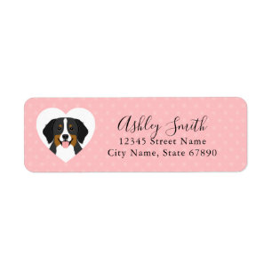 Bernese Mountain Dog Return Address Labels