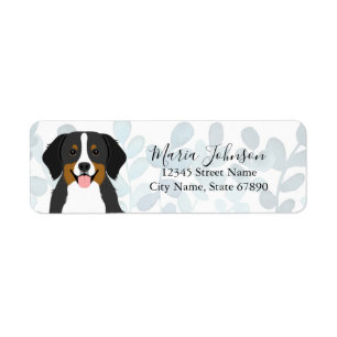 Bernese Mountain Dog Return Address Labels