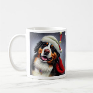 Bernese Mountain Dog, Santa, Christmas  Coffee Mug