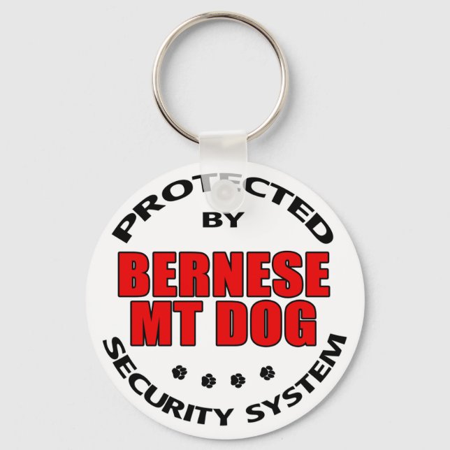 Bernese Mountain Dog Security Keychain (Front)