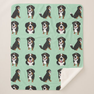 Bernese Mountain Dog  Sherpa Blanket