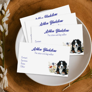 Bernese Mountain Dog Sitter Cartes de visite