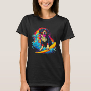 Bernese Mountain Dog Surfer T-Shirt