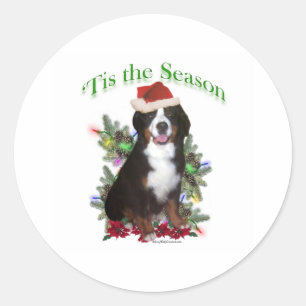 Bernese Mountain Dog ‘Tis Classic Round Sticker