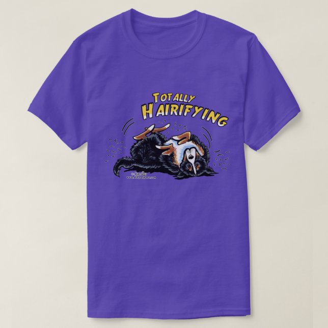 Bernese Mountain Dog Totally Hairifying T-Shirt (Design Front)