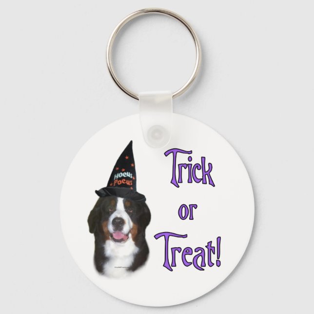 Bernese Mountain Dog Trick Keychain (Front)