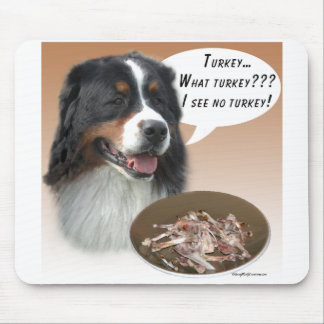 Bernese Mountain Dog Turkey Mouse Pad