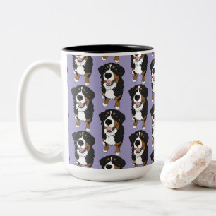 Bernese Mountain Dog  Two-Tone Coffee Mug