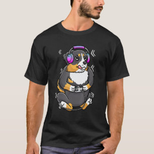 Bernese Mountain Dog Video Gamer Gaming Berner Sen T-Shirt