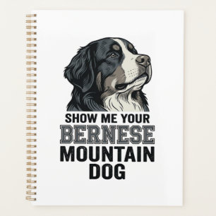Bernese Mountain Dog Vintage Engraving Shirt Desig Planner