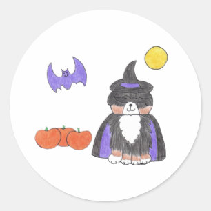 Bernese Mountain Dog Witch Sticker