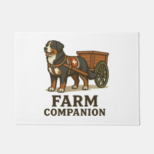 Bernese Mountain Dog Working Farm Companion Doormat