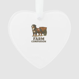 Bernese Mountain Dog Working Farm Companion Ornament