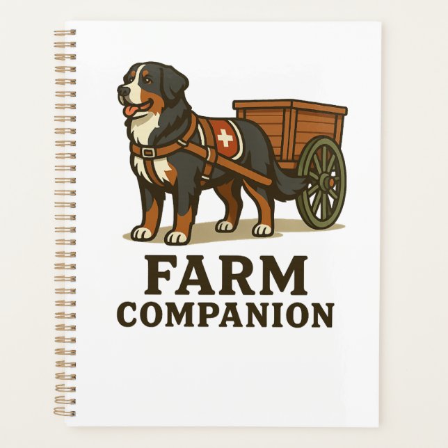 Bernese Mountain Dog Working Farm Companion Planner (Front)