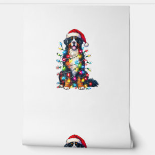 Bernese Mountain Dog x Christmas Lights  Wallpaper